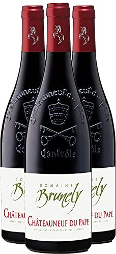 Generico Châteauneuf-du-Pape rosso 2021 Domaine Brunely DOP Valle del Rodano Francia Vitigni Grenache,Syrah,Mourvèdre 3x75cl