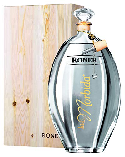 Roner La Morbida in Cassetta Legno (1x 1,5l) Grappa di Moscato & Chardonnay Distilleria Artigianale Alto Adige Südtirol piu premiata d'Italia 1500 ml