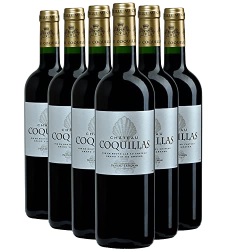 Generico Pessac-Léognan rosso 2021 Château Coquillas DOP Bordeaux Francia Vitigni Merlot,Cabernet Sauvignon 12x75cl