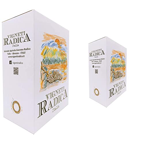 Vigneti Radica Vino Bianco Igt Terre Di Chieti Bag In Box 3 l & Vino rosé Igt Terre Di Chieti Bag In Box 3 l