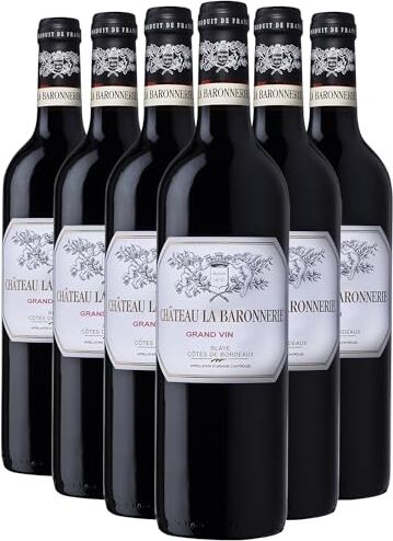 Generico Château La Baronnerie Grand Vin rosso 2018 DOP Côtes de Bordeaux Blaye Bordeaux Francia Vitigni Cabernet Sauvignon,Merlot 6x75cl