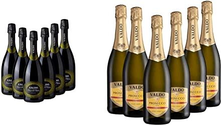 Valdo Cuvée Blanc de Blancs Extra Dry 750ml x 6 & Prosecco D.O.C. Extra Dry 6x 750ml