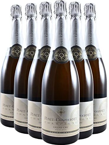 Generico Champagne Grand Cru Reserve Extra Brut bianco Penet-Chardonnet DOP Champagne Francia Vitigni Chardonnay,Pinot Noir 6x75cl