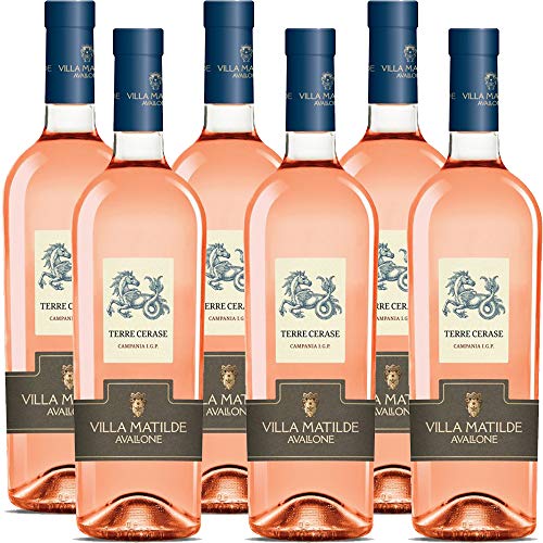 Villa Matilde Terre Cerase Igp   Rocca dei Leoni      Vino Rosè   Rosato della Campania   6 Bottiglie 75Cl   Idea Regalo