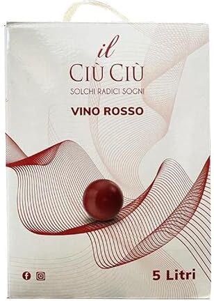 CIU CIU BAG IN BOX VINO ROSSO 5 LT