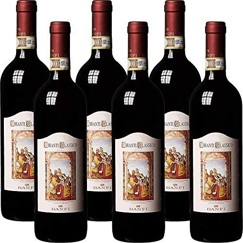 Banfi Chianti Classico Docg      Vino Rosso Toscana   6 Bottiglie 75Cl   Idea Regalo