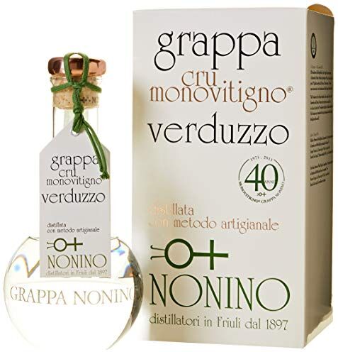 Nonino Distillerie , Grappa  Cru Monovitigno Verduzzo, imbottigliamento manuale in ampolle soffiate a mano volante da 1000 ml