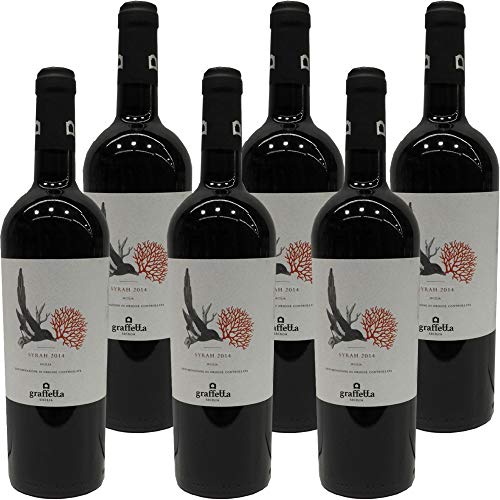 Poggio Graffetta Syrah      Vino Rosso della Sicilia   Modica   Confezione 6 Bottiglie da 75 Cl   Idea Regalo