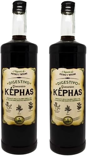 Marcone Amaro Képhas, Liquore Digestivo Grecanico alle erbe, Calabrese, Formato Convenienza 1 Lt Di Petru I Ntoni (2)