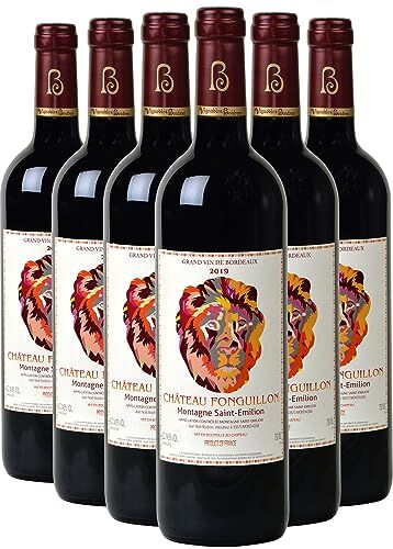 Generico Château Fonguillon Montagne-Saint-Emilion rosso 2019 DOP Bordeaux Francia Vitigni Merlot,Cabernet Franc,Cabernet Sauvignon 12x75cl