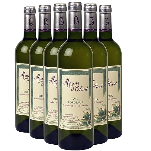Generico Mayne d'Olivet Bordeaux bianco 2016 DOP Bordeaux Francia Vitigni Sauvignon Blanc,Sauvignon Gris,Sémillon 6x75cl