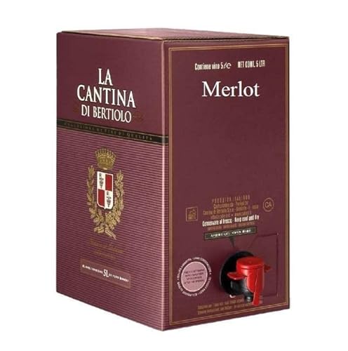 LA CANTINA DI BERTIOLO MERLOT VINO ROSSO BAG IN BOX 5 LT