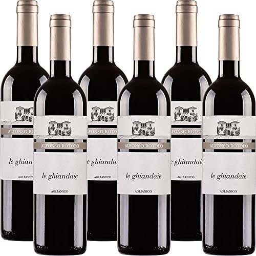 Alfonso Rotolo Aglianico Paestum Igp   Vino Rosso Cilento   Le Ghiandaie    6 Bottiglie 75Cl   Idea Regalo