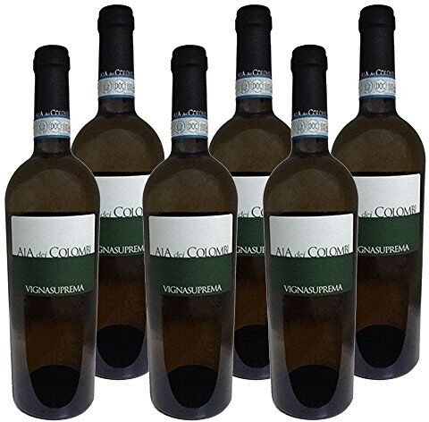 Aia Dei Colombi Falanghina Del Sannio Doc    Vignasuprema   Confezione 6 Bottiglie 75Cl   Vino Italiano Della Campania   Idea Regalo