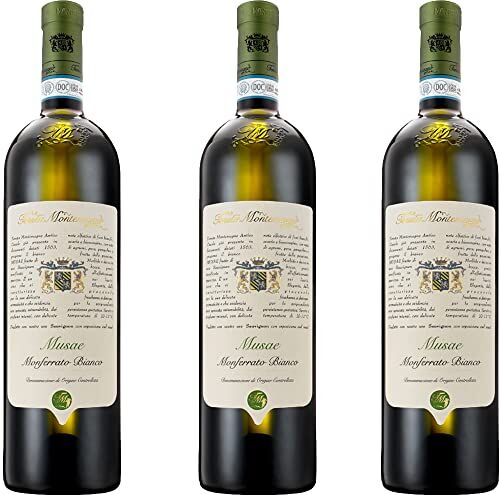 Tenuta Montemagno Vino Bianco Monferrato Doc   Sauvignon Blanc Musae    Asti Monferrato   3 Bottiglie 75Cl   Piemonte   Vini Bianchi Piemontesi   Idea Regalo