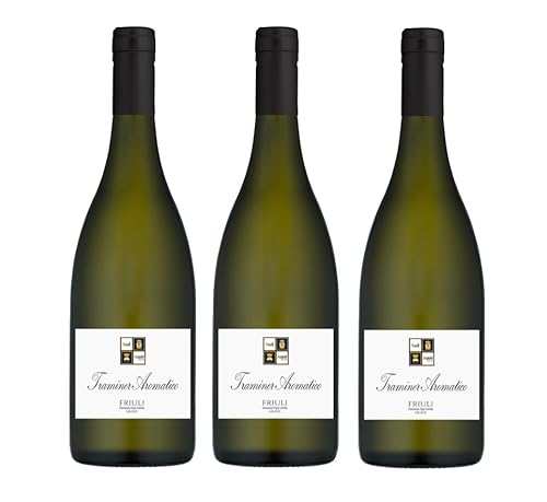 Tacoli Asquini 3 bottiglie di Traminer Aromatico Friuli Doc 2020  vino bianco 3x0,75 litri