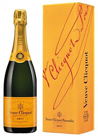 Veuve Clicquot Ponsardin Cartoncino Giallo Grezzo Con Scatola Cartoncino 6 Bts