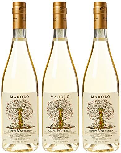 Marolo Grappa di Nebbiolo 3 Confezioni da 700 Ml