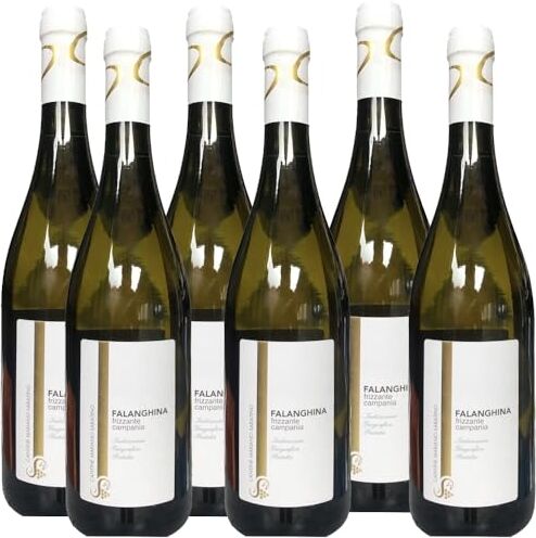 Mariano Sabatino Falanghina Frizzante Igp      Vino Bianco di Gragnano   Penisola Sorrentina   Abbinamento Pizza   6 Bottiglie 75Cl   Idea Regalo