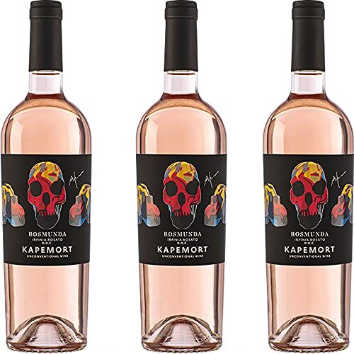 Donnachiara Aglianico Rosato Doc   Rosmunda Kapemort   3 Bottiglie 75 Cl   Unconventional Wine   Teschi Colorati   Vino Rosè   Campania