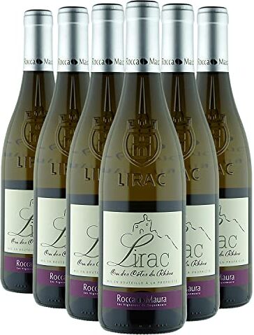 Genérico Lirac blanco 2022 Rocca Maura Les Vignerons de Roquemaure DOP Valle del Ródano Francia Variedades de uva Grenache Blanc,Clairette 6x75cl