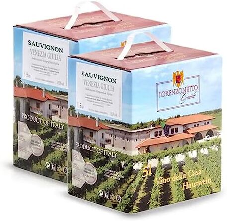 Lorenzonetto Confezione 2 Bag in Box Sauvignon Igt Venezia Giulia 5 litri –  Friuli Venezia Giulia