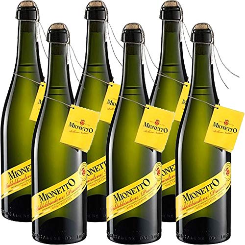 Mionetto Prosecco Valdobbiadene DOCG Frizzante    Spago Legature   Legatura Manuale a Spago   6 Bottiglie 75Cl   Bollicine Italiane   Idea Regalo