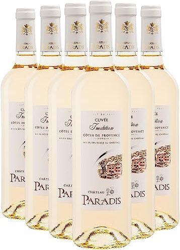 Generico Côtes de Provence Cuvée Tradition bianco 2022 Château Paradis DOP Provenza Riviera francese Francia Vitigni Rolle 6x75cl