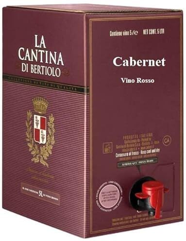 LA CANTINA DI BERTIOLO CABERNET VINO ROSSO BAG IN BOX 5 LT