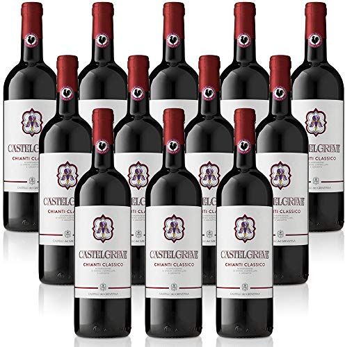 Castelli del Grevepesa Castelgreve Chianti Classico DOCG Castelgreve  Vino Rosso italiano (12 bottiglie cl. 37,5)