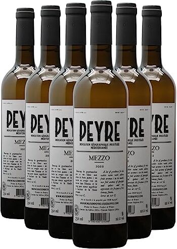 Generico Ventoux Mezzo bianco 2022 Domaine des Peyre DOP Valle del Rodano Francia Vitigni Vermentino,Rolle 6x75cl