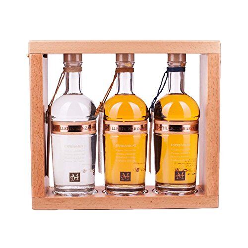 Marzadro GRAPPA 3 Mini Espressioni  in confezione di legno