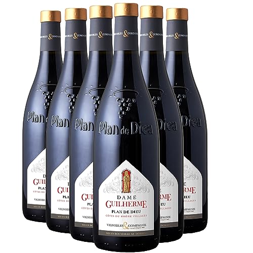 Generico Côtes du Rhône Villages Plan de Dieu Vignobles & Compagnie rosso 2022 Dame Guilherme DOP Valle del Rodano Francia Vitigni Syrah,Grenache,Mourvèdre 12x75cl