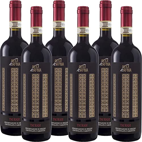 Amanti taste and passion Vino Rosso Pregiato Taurasi Docg   Antica Hirpinia   Eccellenza Irpina   Campania   6 Bottiglie 75 Cl   Annata 2017   Campania   Idea Regalo