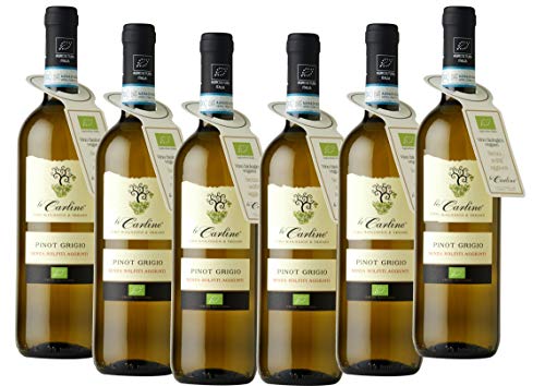 Le Carline Vino Pinot Grigio DOC Venezia senza solfiti aggiunti, biologico e vegano