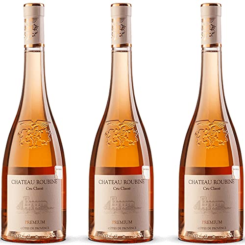 Chateau Roubine Premium Cru Classé Rouge Rosè   Vino Rosato Francese   I Grandi Vini della Provenza   Cote de Provence   Francia   3 Bottiglie 75 cl   Idea Regalo