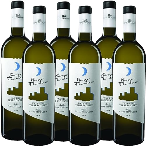 Borgo Thaulero Vino Bianco Passerina Terra di Chieti Igt   Casal Thaulero   Abruzzo   6 Bottiglie 75Cl   Idea Regalo