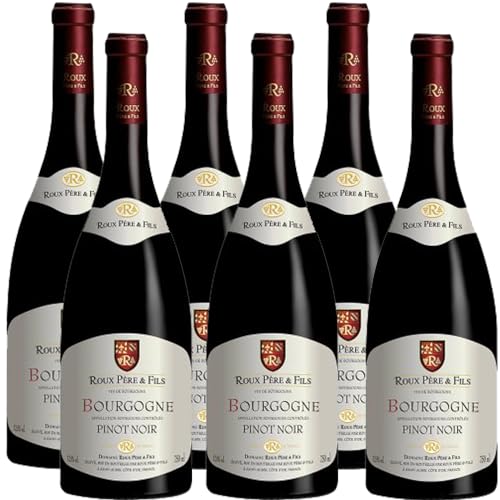 Domaine Roux Vino Rosso Bourgogne Pinot Noir      Francia   Grandi Vini Della Borgogna   6 Bottiglie 75 cl   Francese   Idea Regalo