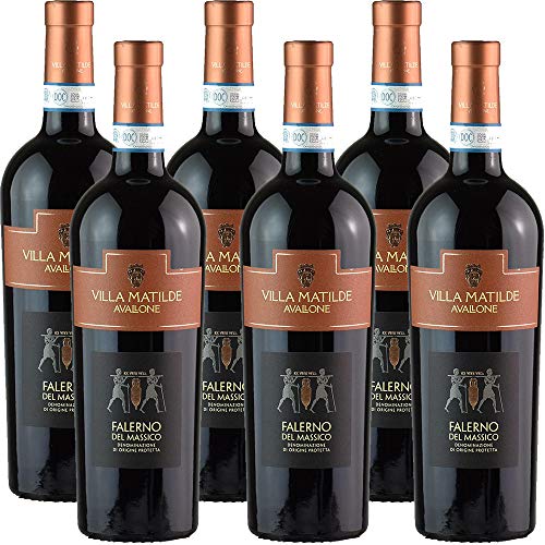 Villa Matilde Falerno del Massico Doc      Vino Rosso della Campania   6 Bottiglie 75Cl   Idea Regalo