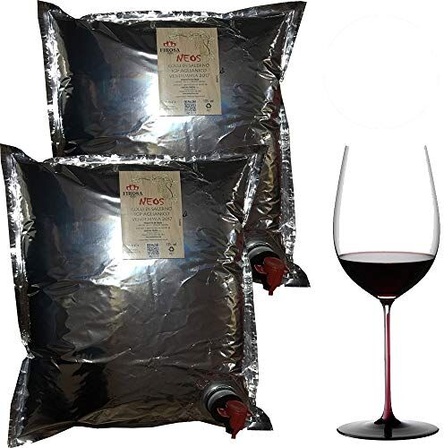 Cantina Firosa Vino Rosso Bag In Box   10 Litri Aglianico Neos      2 Ricariche da 5 Litri   Baginbox