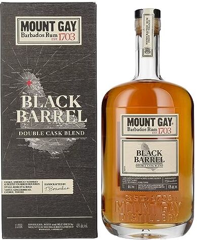 Mount Gay 1703 Black Barrel Barbados Rum 43% Vol 1 l in Confezione Regalo