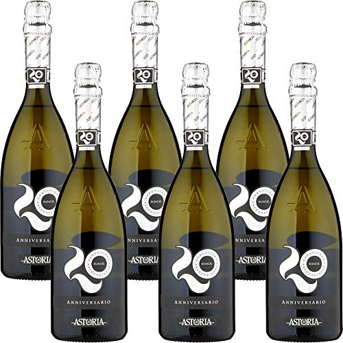Astoria Prosecco Valdobbiadene DOCG    Conegliano Anniversario   Bollicine Italiane   6 Bottiglie 75 Cl   Veneto   Idea Regalo