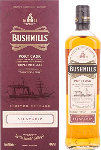 Bushmills PORT CASK Reserve The Steamship Collection 40% Vol. 0,7l in Giftbox