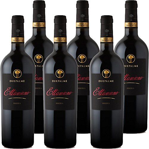 Cantina due Palme Primitivo di Manduria DOC Ettamiano      Confezione 6 Bottiglie da 75 Cl   I Vini della Puglia   Idea Regalo