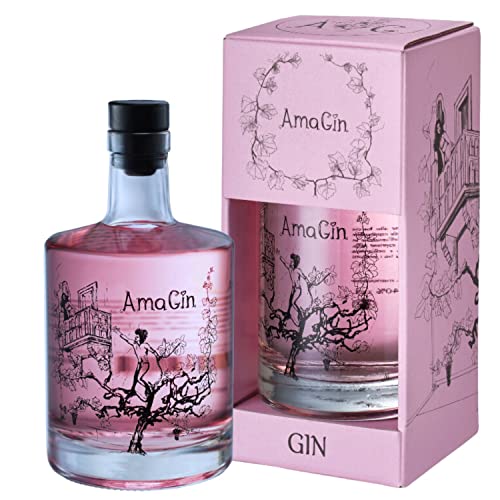 AmaGin – Gin 500ml da Distillazione Uve Corvina e Rondinella (Amarone della Valpolicella DOCG) – Con Confezione – 40% Vol – Made in Italy – Prodotto Artigianale