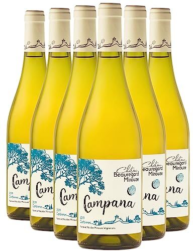 Generico Corbières Campana bianco 2021 Organico Château Beauregard-Mirouze DOP Linguadoca Rossiglione Francia Vitigni Marsanne,Roussanne,Vermentino 6x75cl