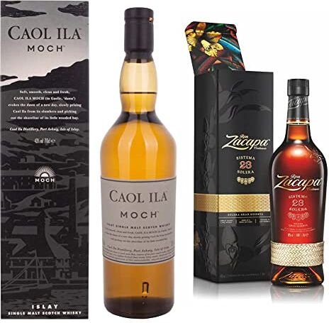 Caol Ila Moch Single Malt Scotch Whisky 700 ml & Zacapa Centenario 23 Rum Solera 700 ml