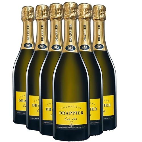 Generico Champagne Carte d'Or brut bianco Champagne Drappier DOP Champagne Francia Vitigni Chardonnay 6x75cl 91/100 Robert Parker
