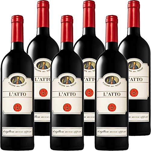 Cantine del Notaio Aglianico del Vulture L'Atto      Vino Rosso Basilicata IGT   Confezione 6 Bottiglie 75 Cl   Idea Regalo