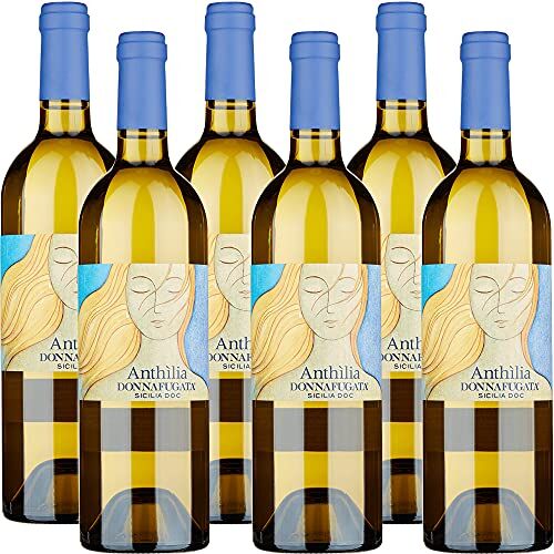 Donnafugata Vino Sicilia Bianco Doc   Anthilia    6 Bottiglie 75 Cl   Carattere Mediterraneo   Idea Regalo